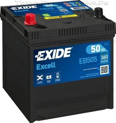 Аккумулятор Exide Excell ** для Subaru Leone II 1979-1984. Артикул EB505
