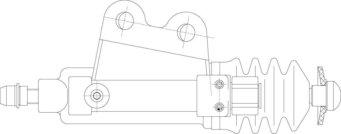 Цилиндр сцепления рабочий Trialli. Артикул CF 9012