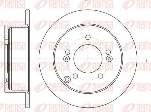 Тормозной диск Remsa. Артикул 6766.00