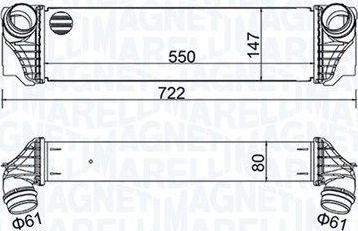 Интеркулер Magneti Marelli. Артикул 351319205570