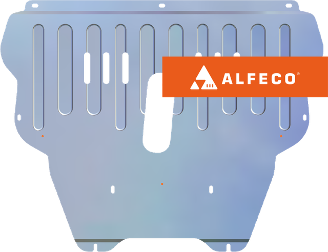 Защита алюминиевая Alfeco для картера и КПП Citroen C4 II 2011-2026. Артикул ALF.04.02al