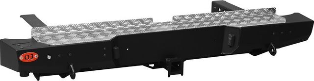 Бампер силовой OJ задний с возможностью установки калитки и дополнительным оборудованием для Mitsubishi L200 V 2015-2019. Артикул 03.142.01