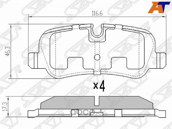 Колодки тормозные RR RANGE ROVER 05-10, RANGE ROVE (SAT). Артикул STLR019627