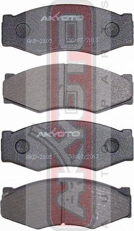 Тормозные колодки Akyoto Packing AKYOTO передние для Nissan Urvan III (E24) 1987-1997. Артикул AKD-2105