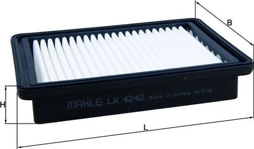 Воздушный фильтр Mahle. Артикул LX 4242