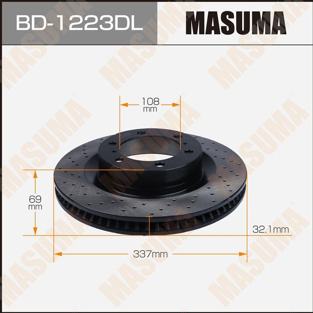 Тормозной диск Masuma. Артикул BD-1223DL