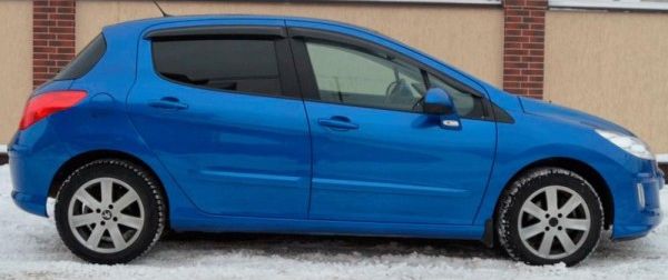 Дефлекторы SIM для окон Peugeot 308 I хэтчбек 2007-2013. Артикул SPE308H0732