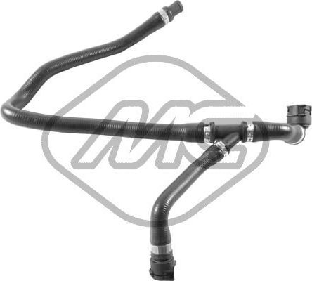 Патрубок радиатора (системы охлаждения) Metalcaucho. Артикул 99385