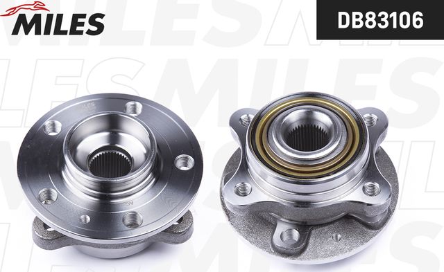 Ступица колеса с интегрированным подшипником Miles передняя правая/левая для Volvo XC90 I 2002-2014. Артикул DB83106