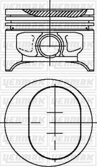 Поршень Yenmak для Skoda Fabia I 1999-2003. Артикул 31-03955-000