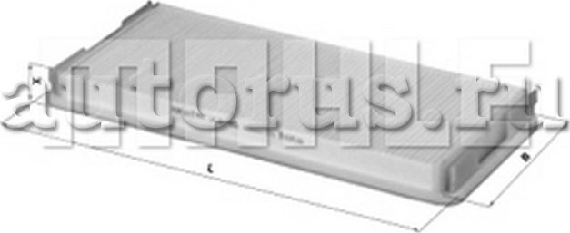 Салонный фильтр Mahle-Knecht. Артикул LA 83