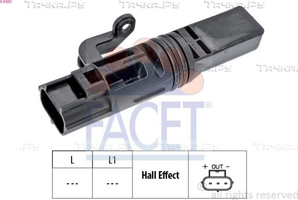 Датчик ABS Facet Made in Italy - OE Equivalent для Ford C-MAX I 2003-2007. Артикул 9.0481