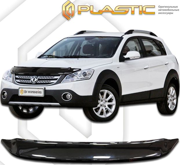 Дефлектор СА Пластик для капота (Classic черный) Dongfeng H30 сross 2014-2026. Артикул 2010010111083