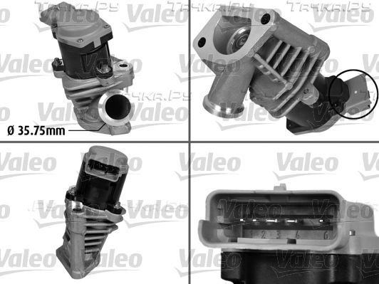 Клапан EGR (рециркуляции выхлопных газов) Valeo Orignal Part для Peugeot 406 I 2001-2004. Артикул 700408