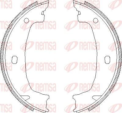 Тормозные колодки (стояночная тормозная система) Remsa. Артикул 4715.00