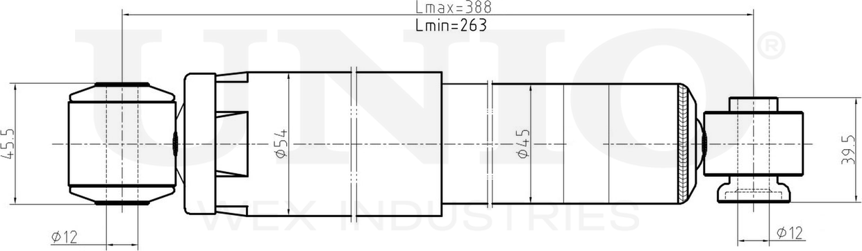 Амортизатор подвески (Unio). Артикул SAB-10727