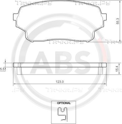 Тормозные колодки ABS. Артикул 37503