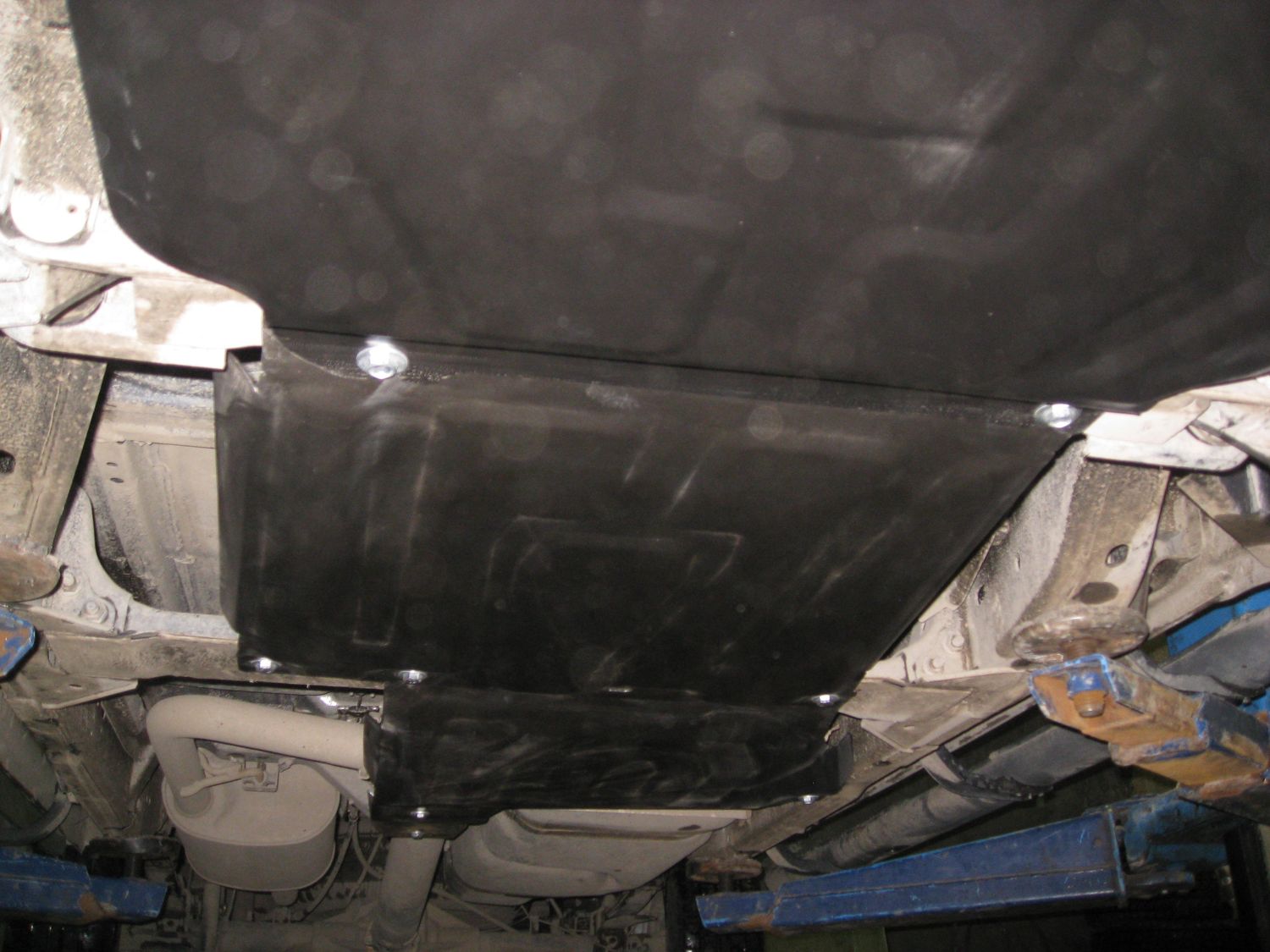 Защита Alfeco для картера, радиатора, раздатки и КПП Nissan Pathfinder R51 2004-2014. Артикул ALF.15.05,06,10