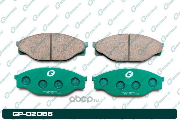 Колодки тормозные дисковые (G-Brake). Артикул GP02086