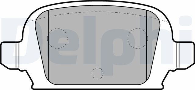 Тормозные колодки Delphi (Low-Metallic). Артикул LP1677