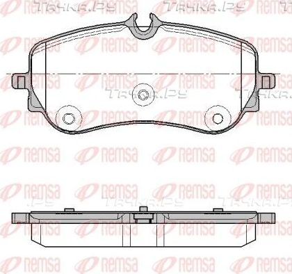 Тормозные колодки Remsa задние для Volkswagen Crafter II 2016-2026. Артикул 1848.00
