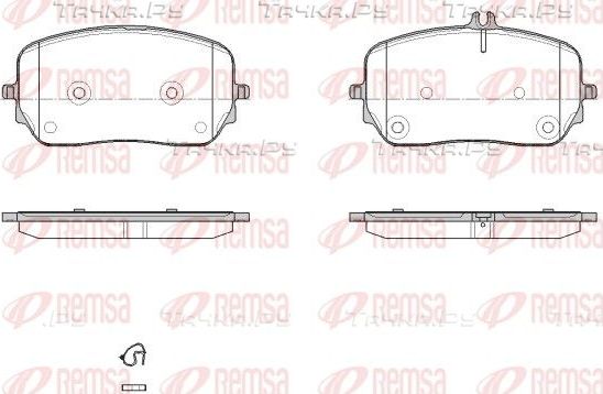 Тормозные колодки Remsa передние для Mercedes-Benz GLS II (X167) 2019-2026. Артикул 1879.00