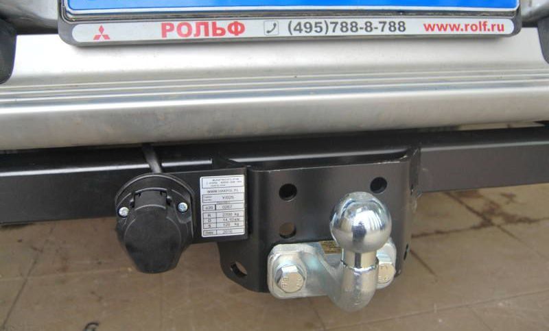 Фаркоп Imiola для Mitsubishi L200 IV рестайлинг (длин. база) 2013-2015. Фланцевое крепление. Артикул Y.025