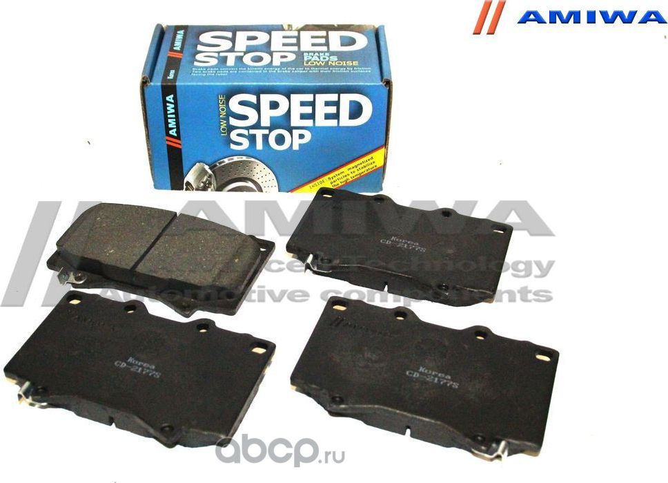 КОЛОДКИ ТОРМОЗНЫЕ ДИСКОВЫЕ ПЕРЕДНИЕ SPEED STOP 446560220 (Amiwa). Артикул CD2177S