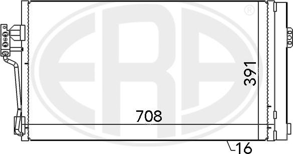 Радиатор кондиционера (конденсатор) Era. Артикул 667064