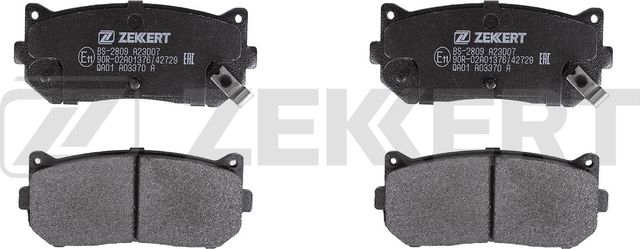Тормозные колодки Zekkert задние для Kia Clarus II 1998-2001. Артикул BS-2809