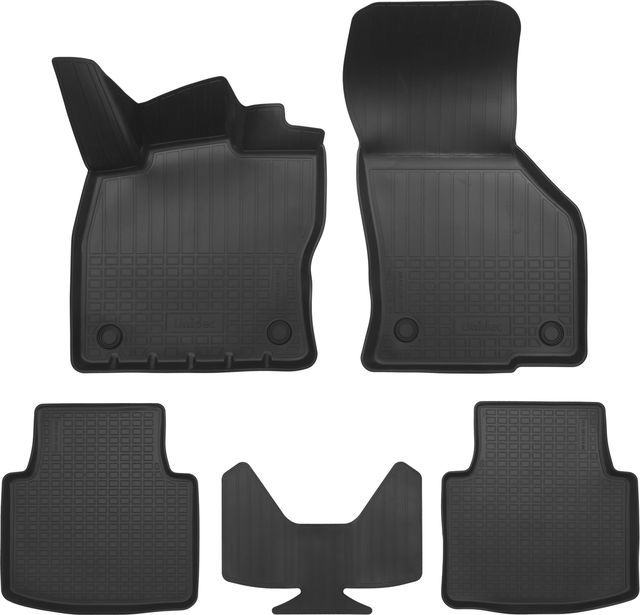 Коврики 3D Норпласт для салона Volkswagen Arteon I Wag 2017-2024 Чёрный. Артикул NPA11-C95-035