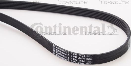 Приводной ремень поликлиновой ContiTech для Audi A4 II (B6) 2000-2004. Артикул 6PK2404