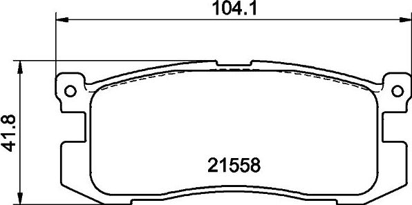 Тормозные колодки Mintex задние для Mazda 626 III (GD) 1987-1997. Артикул MDB1476