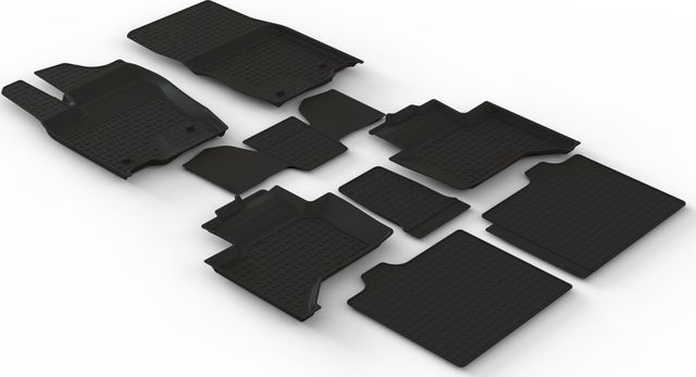 Коврики резиновые Seintex с высоким бортиком для салона Toyota Land Cruiser Prado 250 2024-2026. Артикул 318232