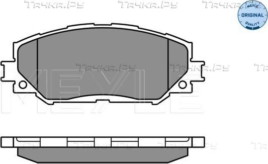 Тормозные колодки Meyle Original. Артикул 025 243 3617