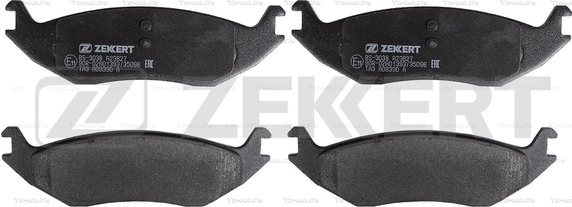 Тормозные колодки Zekkert задние для Chrysler Aspen 2006-2008. Артикул BS-3038