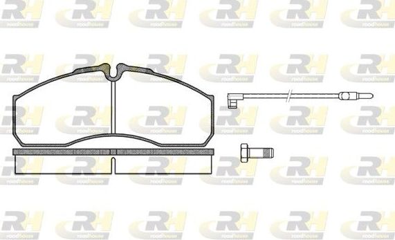 Тормозные колодки RoadHouse задние для IVECO Daily III 1999-2006. Артикул 2651.12