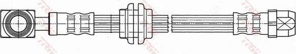 Тормозной шланг TRW передний правый/левый для MINI Hatch I ((R50, R53) 2001-2006. Артикул PHD479