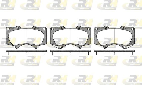 Тормозные колодки RoadHouse передние для Toyota Hilux VIII 2015-2026. Артикул 2988.00