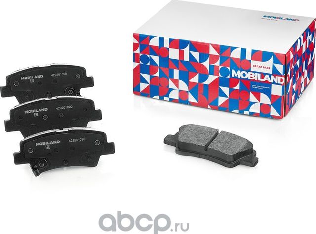 Колодки тормозные дисковые задние (4 шт.) с п/шум. пласт. HYUNDAI i30 (GD) (Mobiland). Артикул 429201090