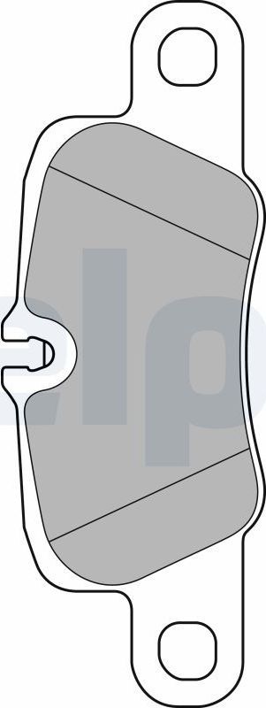 Тормозные колодки Delphi (Low-Metallic). Артикул LP2237