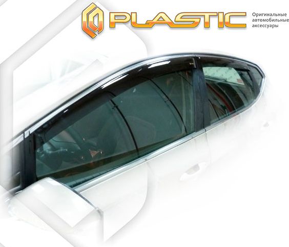 Дефлекторы СА Пластик для окон (Classic полупрозрачный) Kia Ceed  2015 - 2018. Артикул 2010030311319