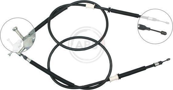 Трос ручника (тросик ручного тормоза) ABS для Opel Astra G 2000-2009. Артикул K17282