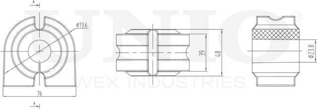 Втулка стабилизатора (Unio). Артикул RMP-10225