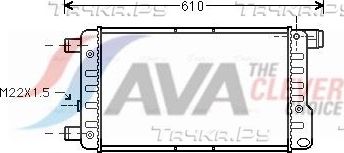 Радиатор охлаждения двигателя AVA. Артикул FTA2115