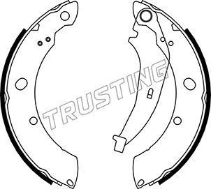 Тормозные колодки Trusting задние для Skoda Rapid I 2013-2019. Артикул 023.008