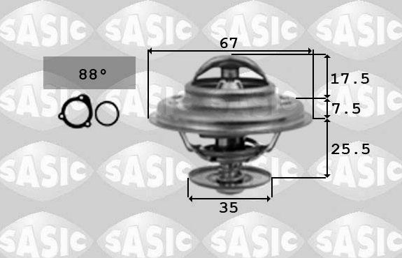 Термостат Sasic для Audi 200 I (C2) 1979-1982. Артикул 9000335