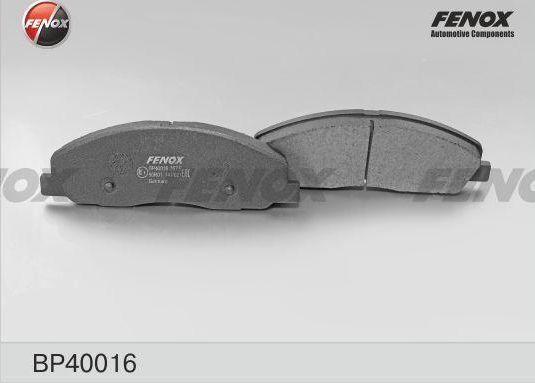 Тормозные колодки Fenox. Артикул BP40016