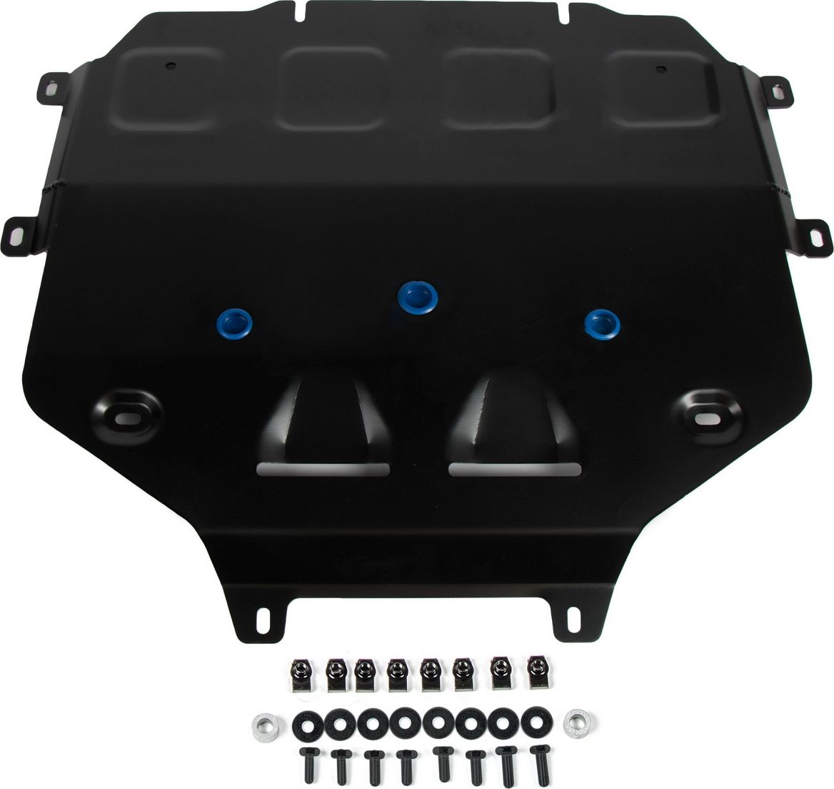 Защита алюминиевая Rival для КПП Rival (черная) для Lamborghini Urus 2017-2026. Артикул 333.2905.1