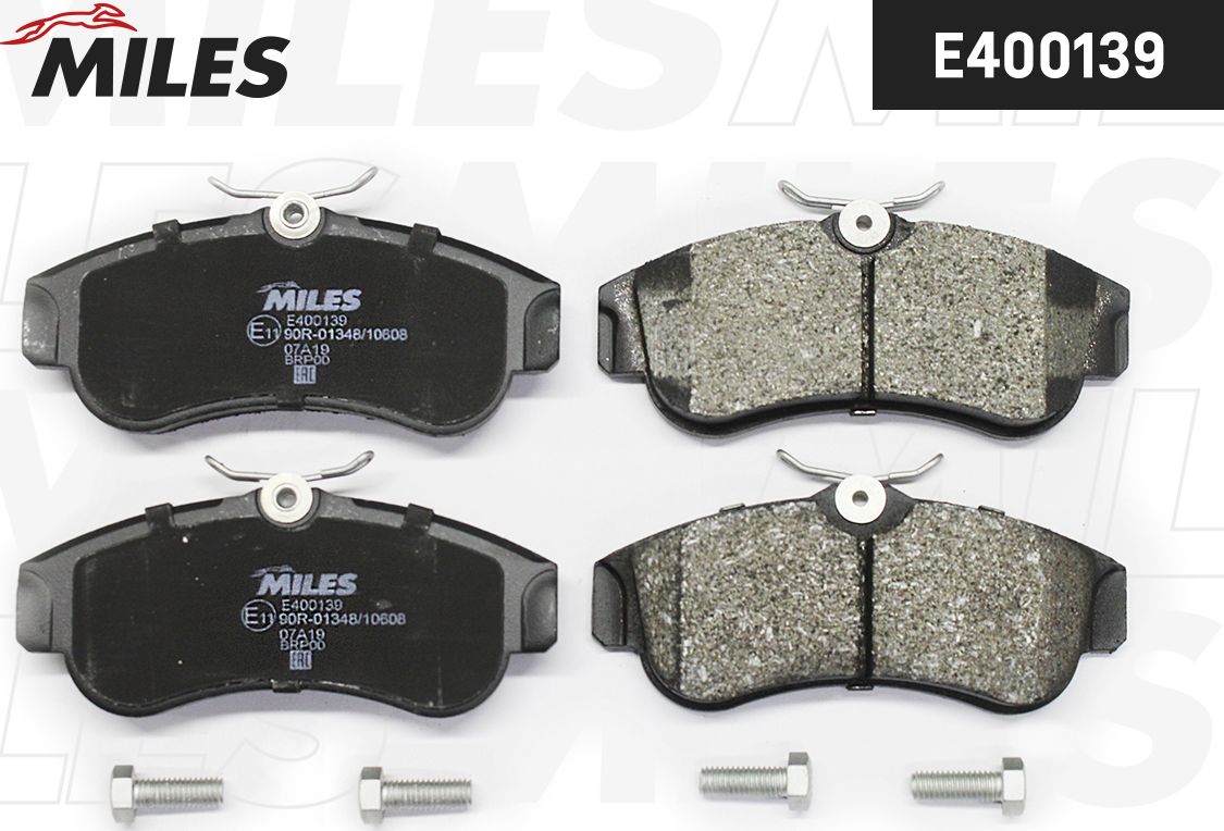 Тормозные колодки Miles (Low-Metallic). Артикул E400139